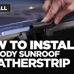 Mustang Sunroof Weatherstrip Install