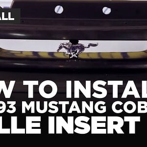 Mustang Cobra Grille Insert Installation - 5.0Resto (87-93 Fox Body)