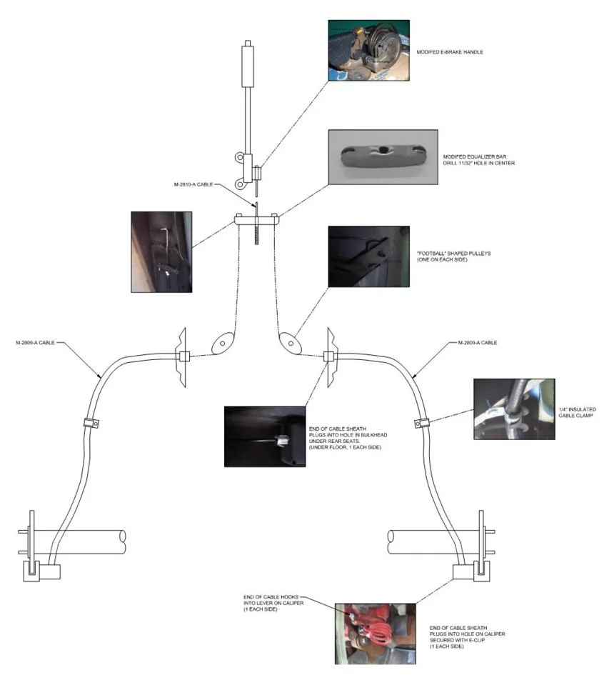 FOX BODY REAR DISC E-BRAKE CABLING DIAGRAM.webp