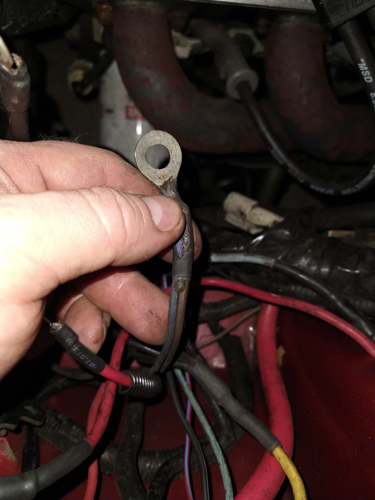 Fuel pump at front solenoid post.webp
