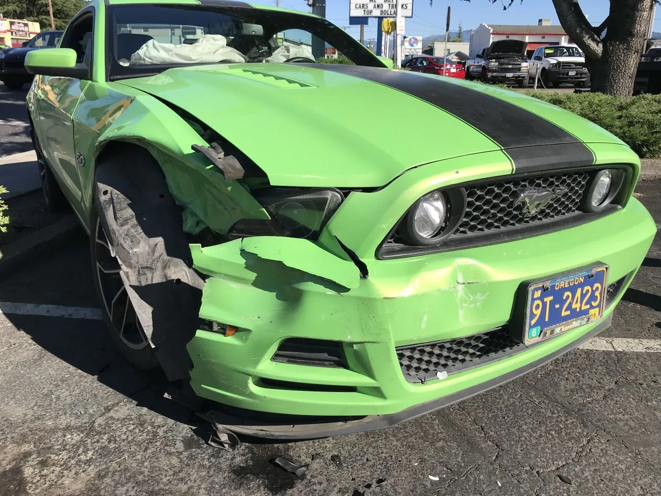 Sad Green Mustang.webp