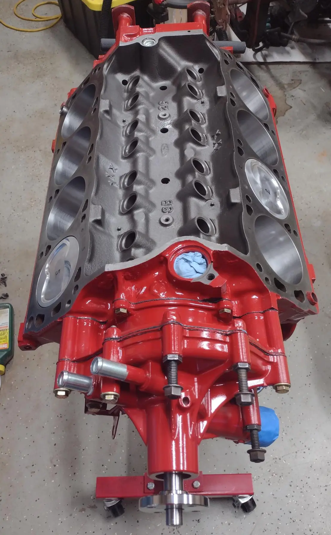 Shortblock- Timing Cover and Water Pump.webp