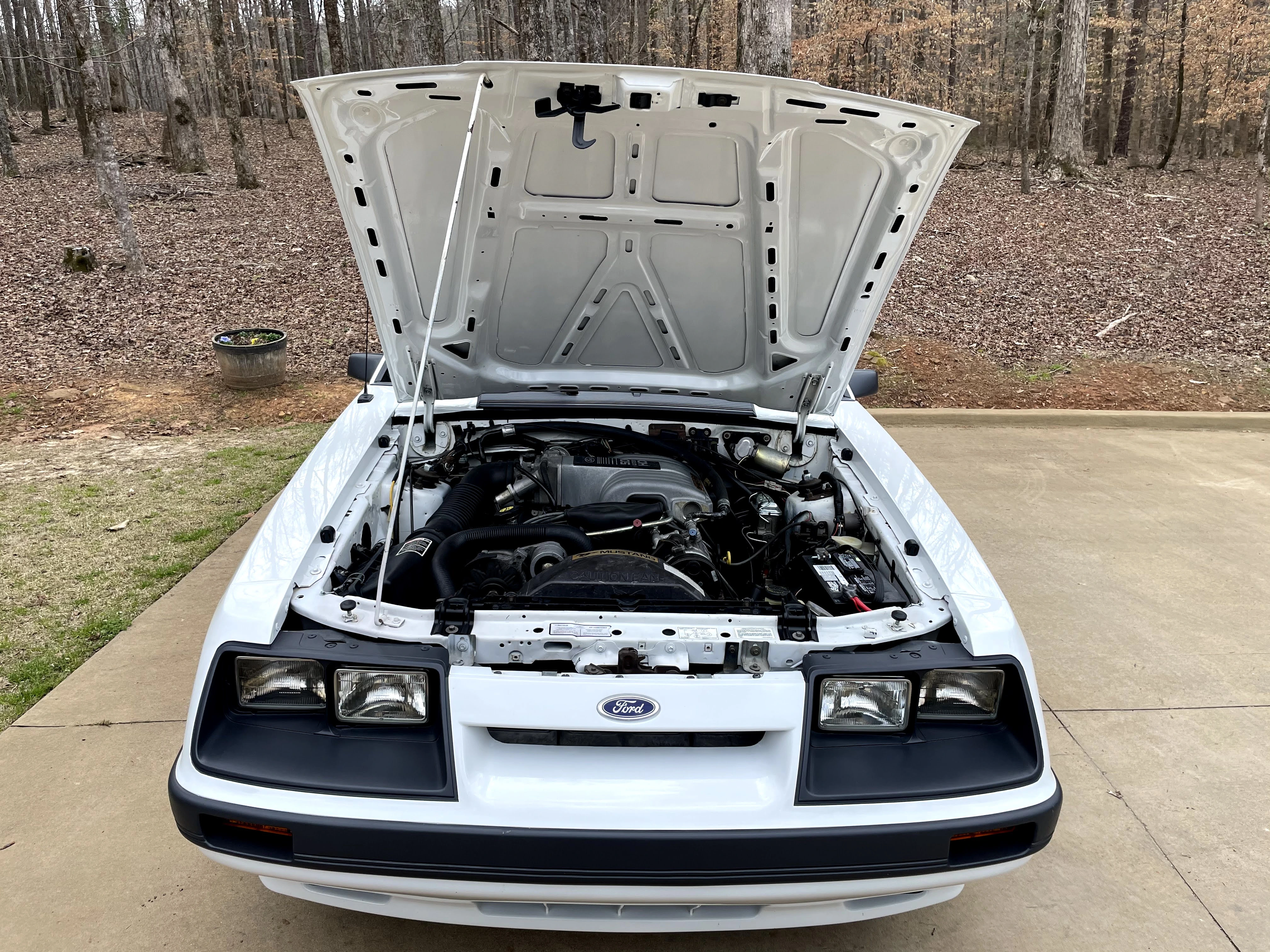 All original engine compartment