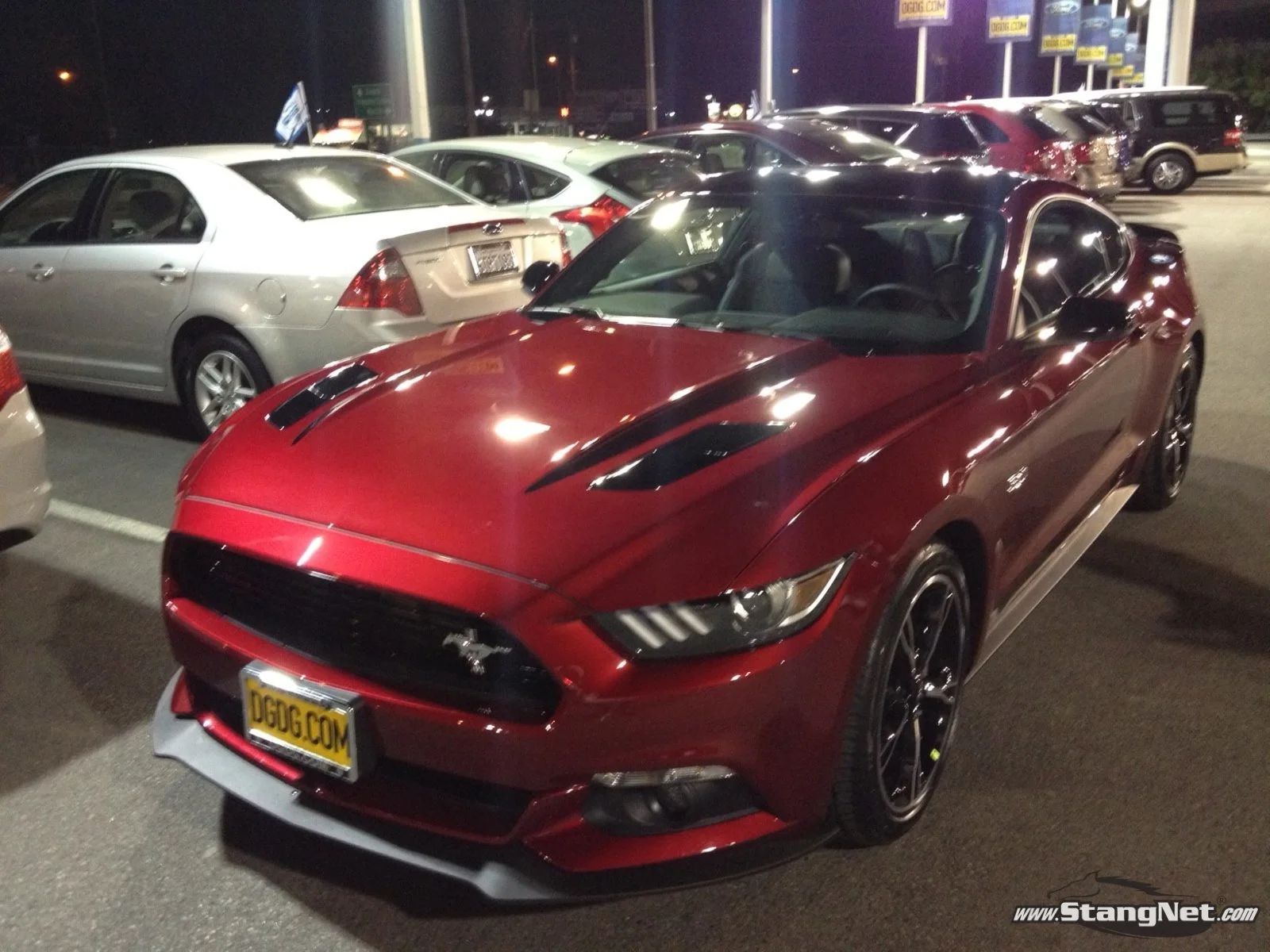 at the dealership