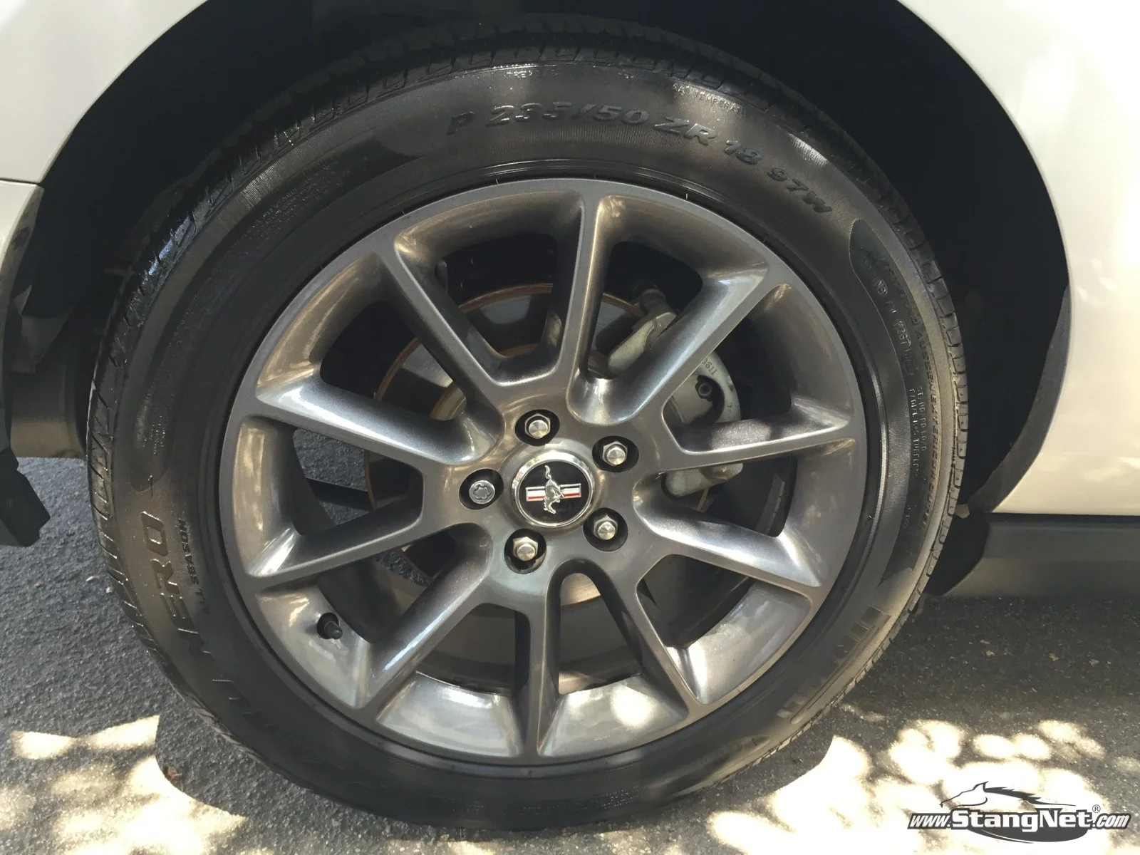 Closeup of rims