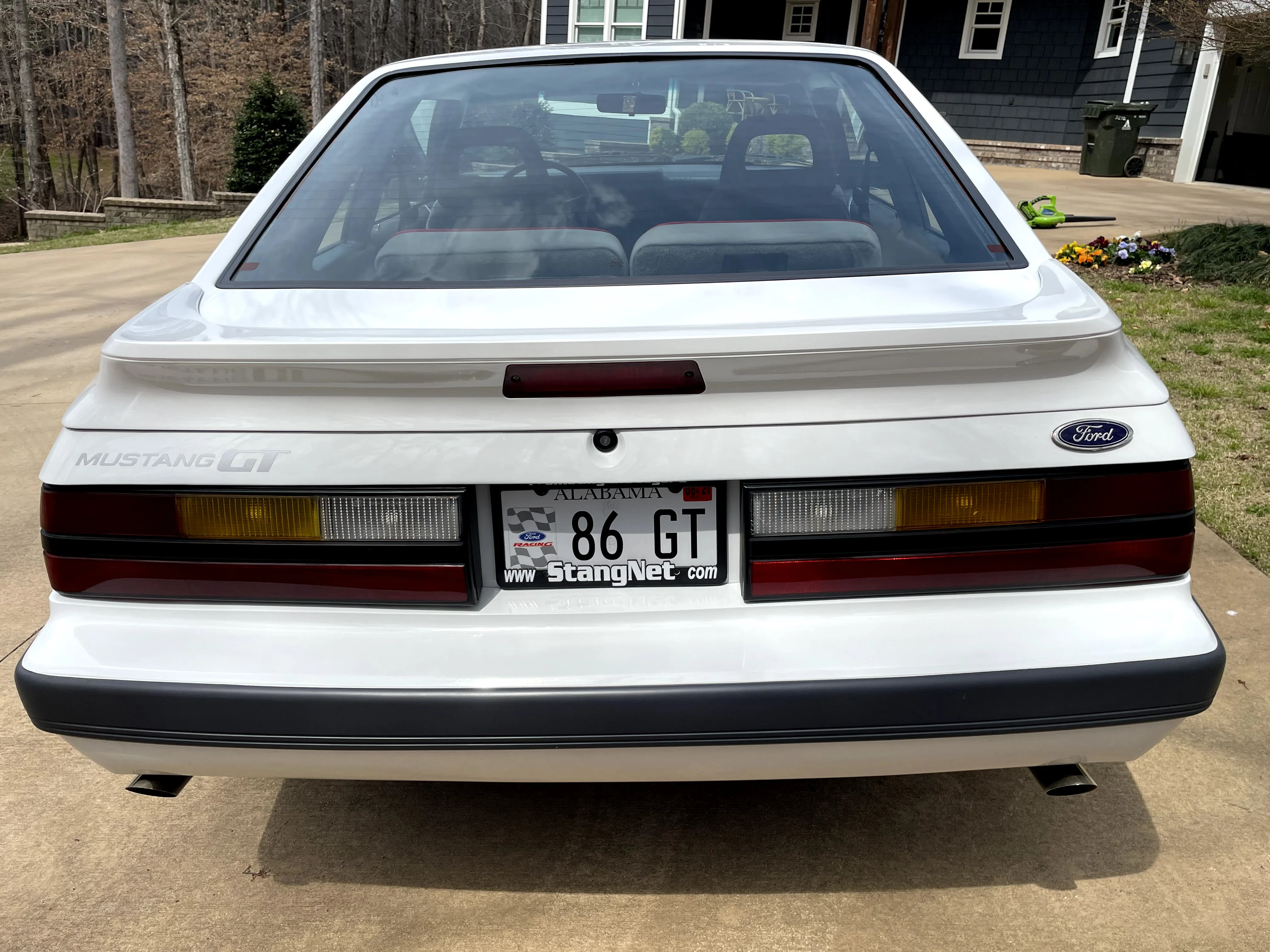 Rear clean shot of 1986 GT